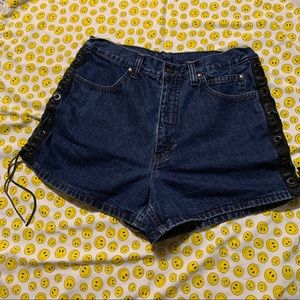 Harley Davidson High waisted Jean Shorts
